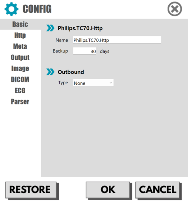 Gateway Configuration Common Tab