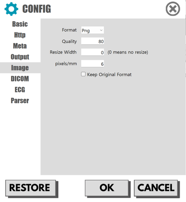 Image rendering compression variables