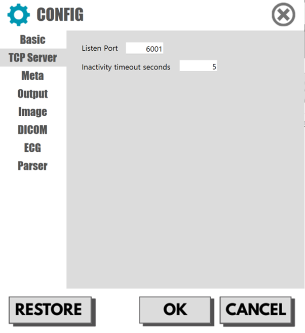 TCP/IP socket listen settings